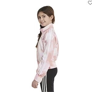 Pink and White ADIDAS Jacket